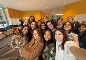 Students from the Moving the Needle program were able to attend a meeting with sustainable fashion legend Stella McCartney 