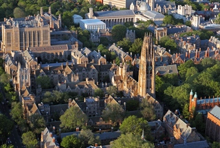 Late day aerial view of Central Campus