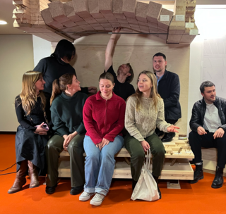 School of Architecture students experience a wood and earth prototype